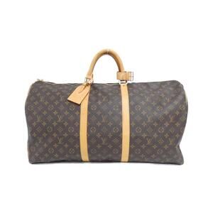 LOUIS VUITTON Brown Monogram Keepall 60 Boston Bag